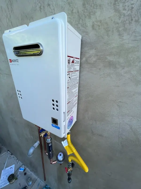 Tankless water heater installation for Featherstone Shores homes
